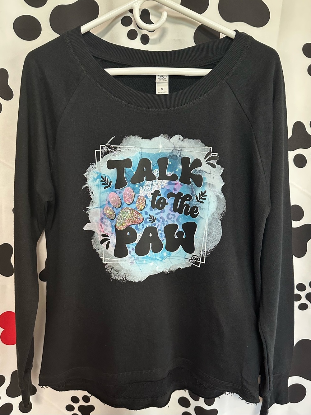 Dog Graphic Crewneck Sweatshirt - NIP